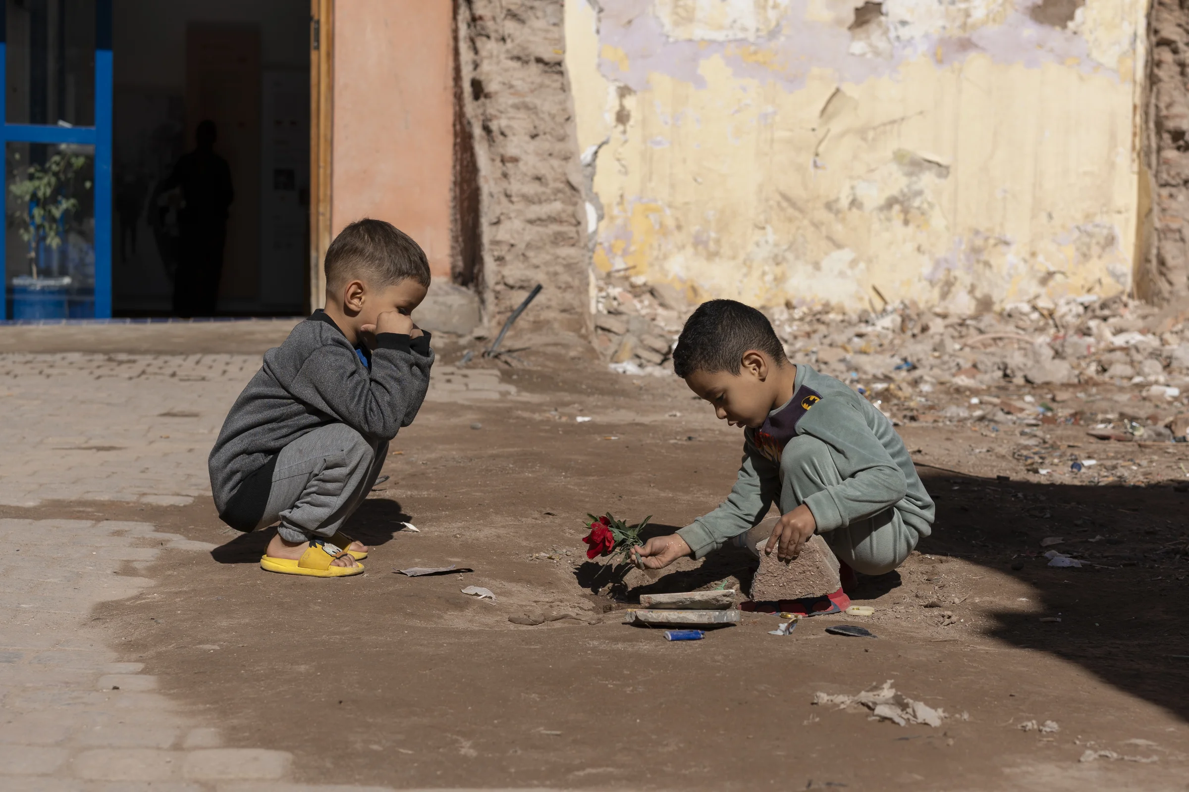 Marocco — tintorie di Fes dall'alto